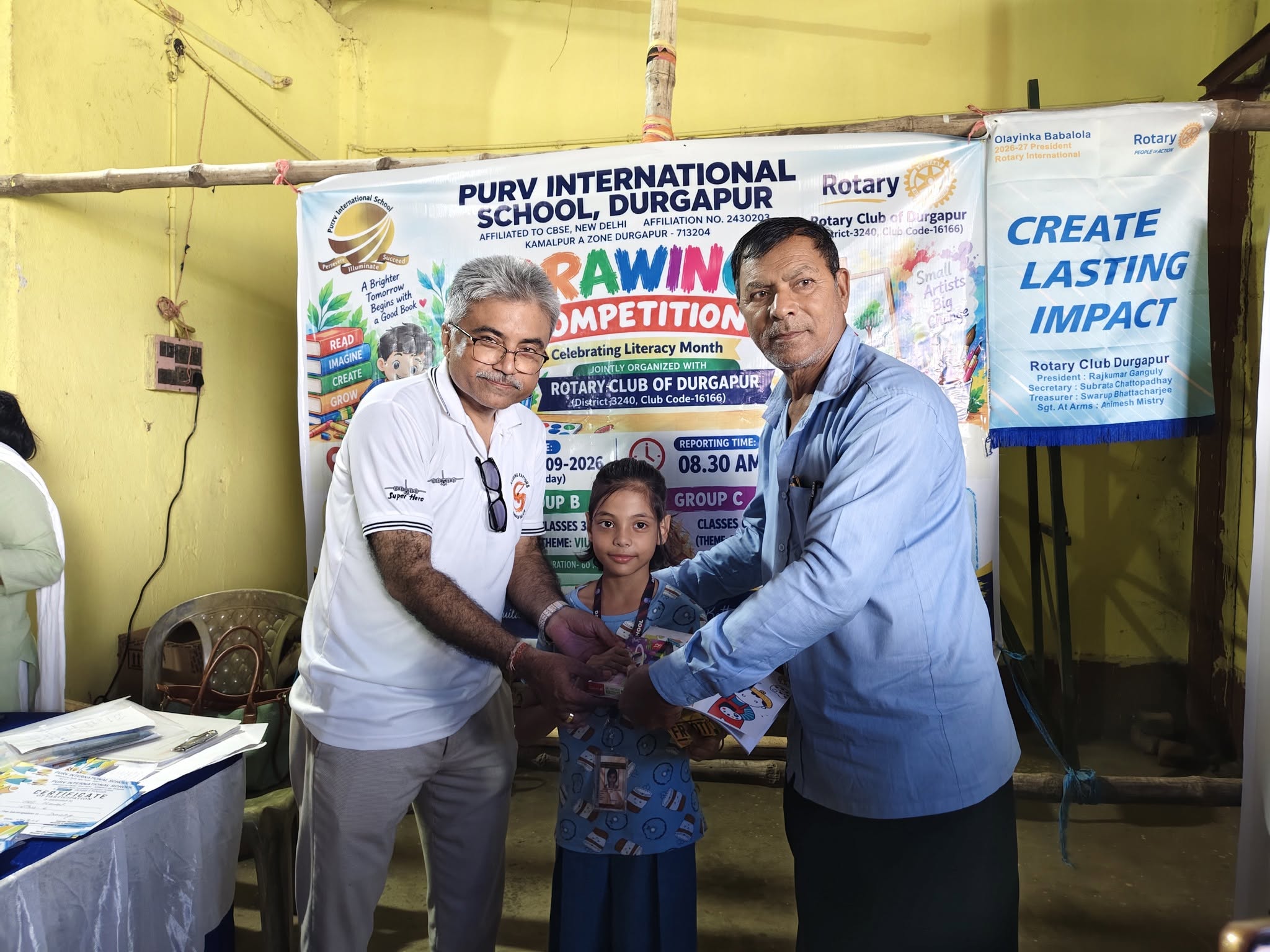 Drawing Competition under Literacy Mission at Jhanjra Community Centre