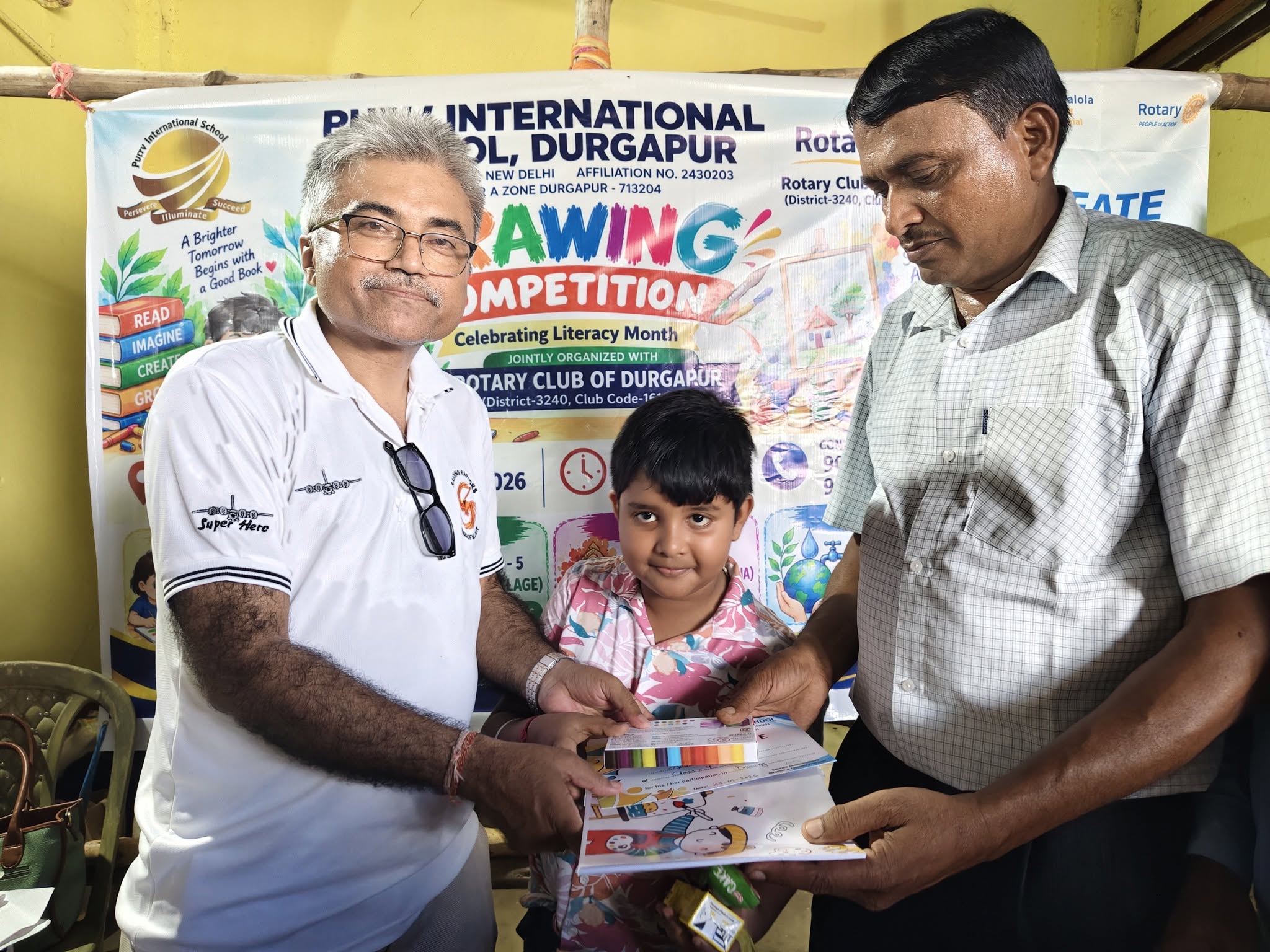 Drawing Competition under Literacy Mission at Jhanjra Community Centre
